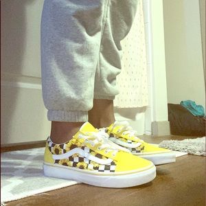 Yellow Customized Old Skool Vans